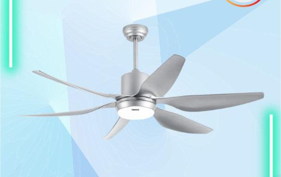 Quạt trần 6 cánh Nanoco NCF5462 màu bạc/ màu vàng ánh kim