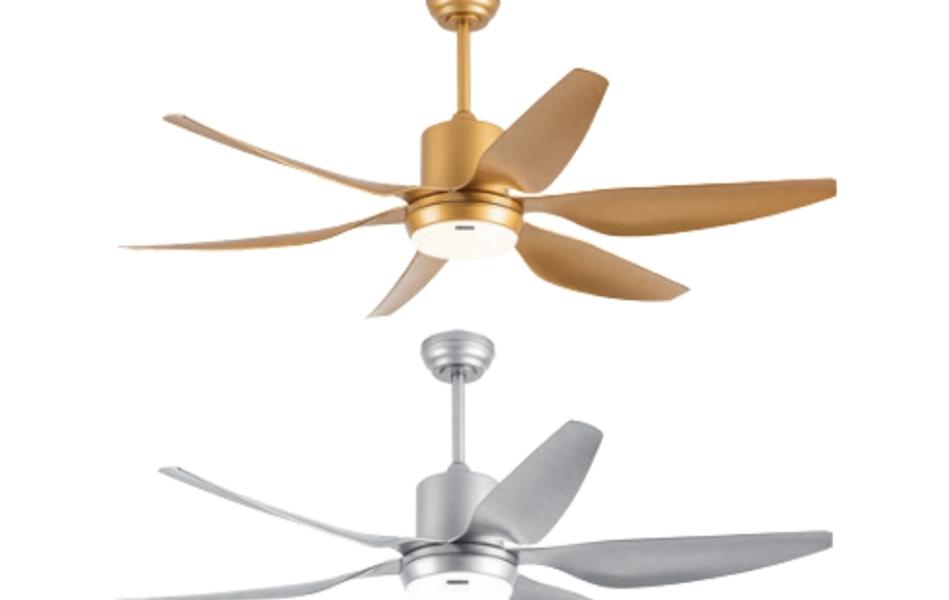 Quạt trần 6 cánh Nanoco NCF5462 màu bạc/ màu vàng ánh kim