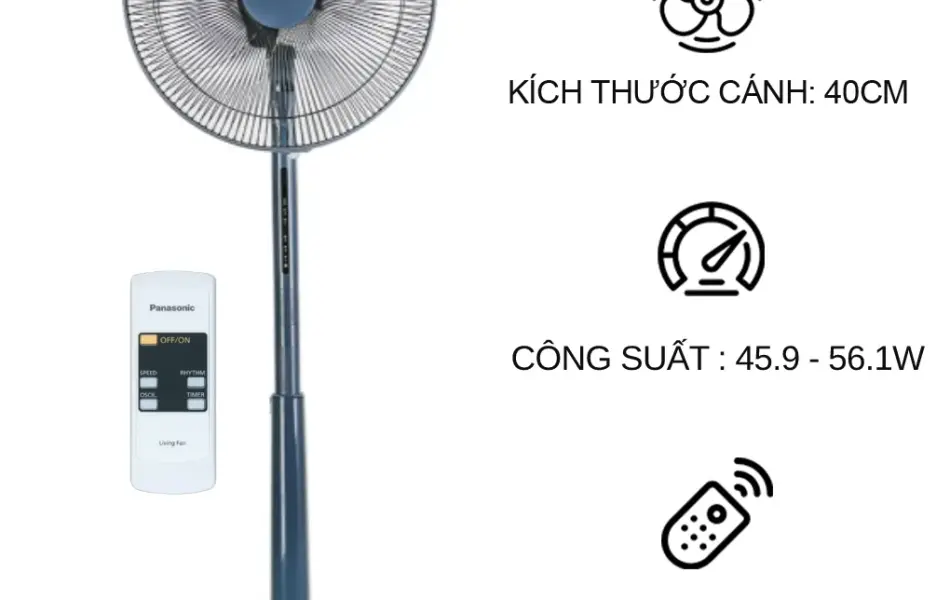 Câu Chuyện Mùa Hè Và Chiếc Quạt Đứng Panasonic F409KB