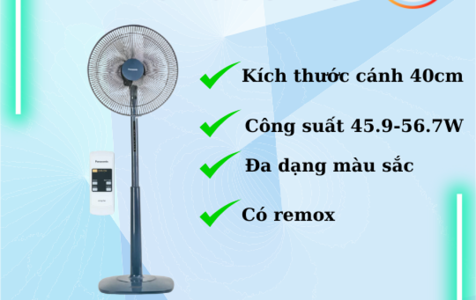 Câu Chuyện Mùa Hè Và Chiếc Quạt Đứng Panasonic F409KB