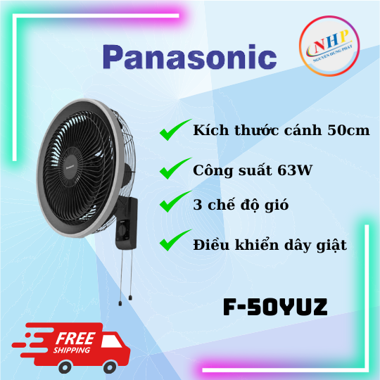 Quạt Treo Tường Panasonic F‑50YUZ – Giải Pháp Làm Mát Hoàn Hảo Cho Mọi Gia Đình Việt