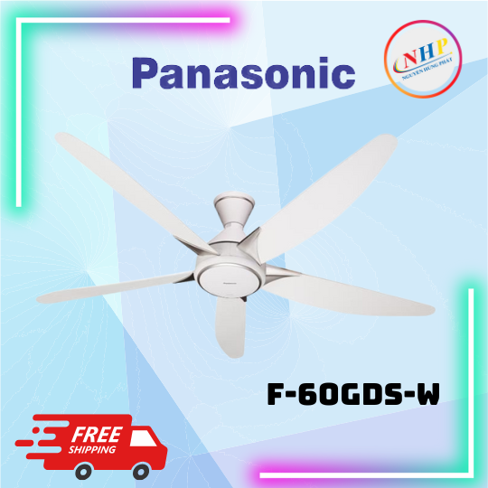 Quạt trần Panasonic 5 cánh F-60GDS-W 40W: Giải pháp làm mát hoàn hảo cho không gian sống