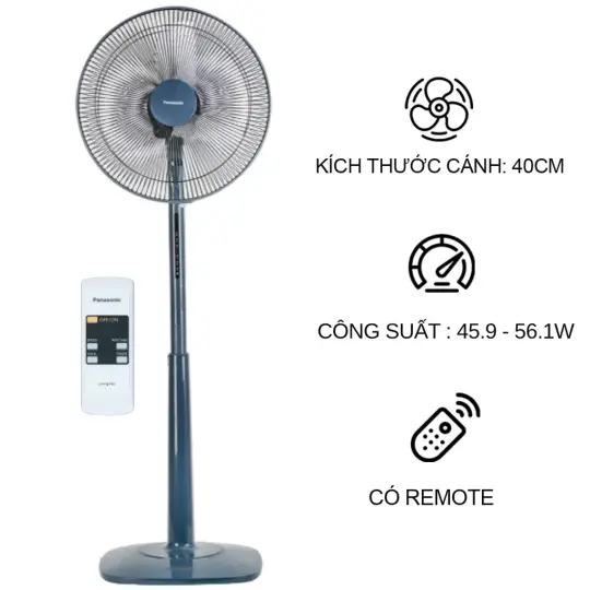 Câu Chuyện Mùa Hè Và Chiếc Quạt Đứng Panasonic F409KB